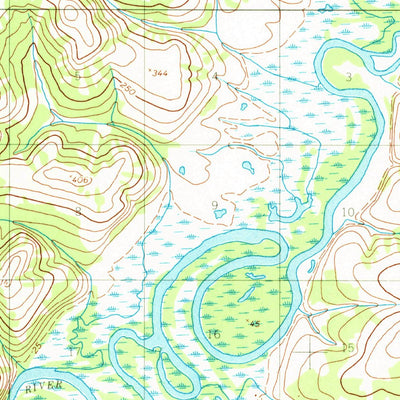United States Geological Survey Kwiguk A-2, AK (1952, 63360-Scale) digital map