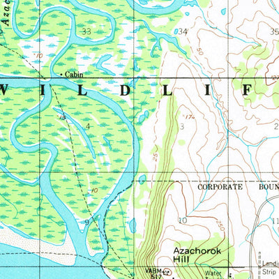 United States Geological Survey Kwiguk A-4, AK (1952, 63360-Scale) digital map