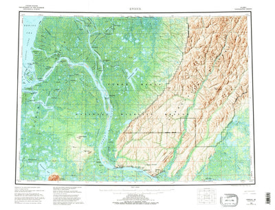 United States Geological Survey Kwiguk, AK (1952, 250000-Scale) digital map