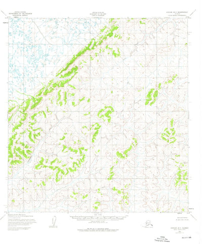 United States Geological Survey Kwiguk B-3, AK (1952, 63360-Scale) digital map