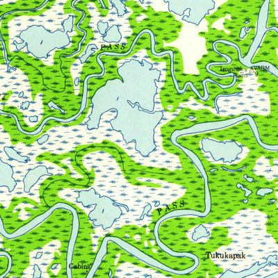 United States Geological Survey Kwiguk C-5, AK (1952, 63360-Scale) digital map