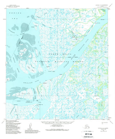 United States Geological Survey Kwiguk C-6, AK (1952, 63360-Scale) digital map