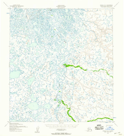 United States Geological Survey Kwiguk D-3, AK (1952, 63360-Scale) digital map
