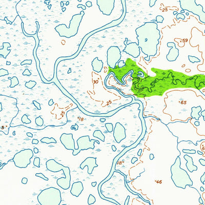 United States Geological Survey Kwiguk D-3, AK (1952, 63360-Scale) digital map