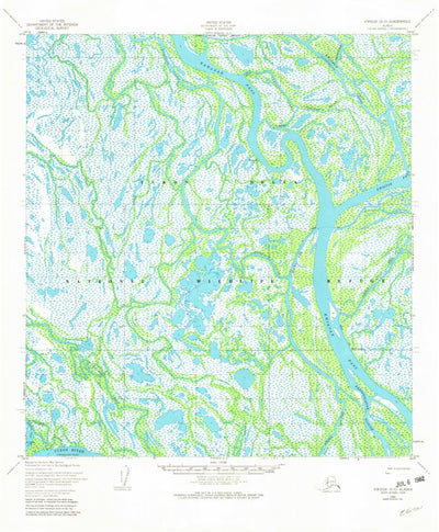 United States Geological Survey Kwiguk D-5, AK (1952, 63360-Scale) digital map