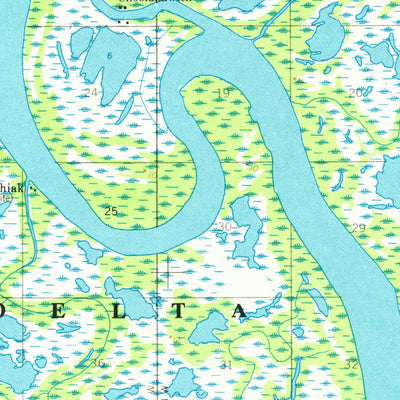 United States Geological Survey Kwiguk D-5, AK (1952, 63360-Scale) digital map