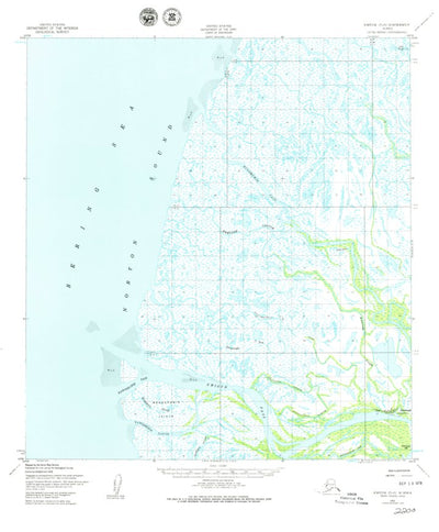 United States Geological Survey Kwiguk D-6, AK (1952, 63360-Scale) digital map
