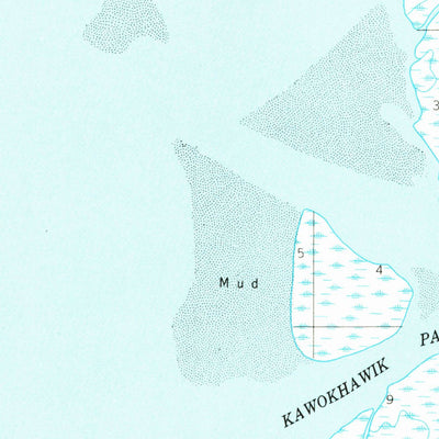 United States Geological Survey Kwiguk D-6, AK (1952, 63360-Scale) digital map