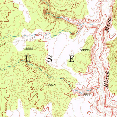 United States Geological Survey Kydestea Spring, AZ (1970, 24000-Scale) digital map