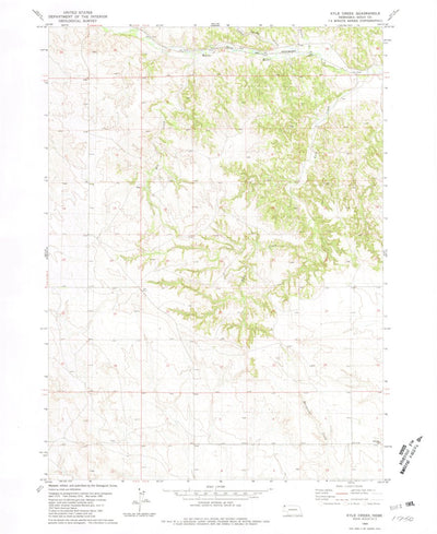 United States Geological Survey Kyle Creek, NE (1980, 24000-Scale) digital map
