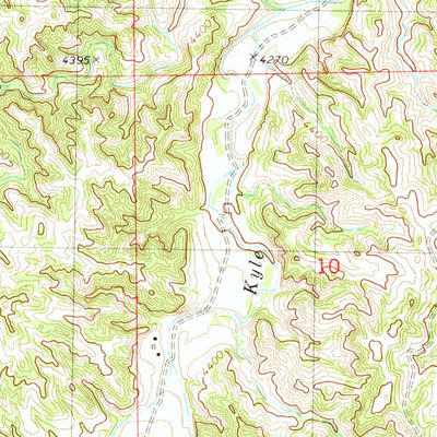 United States Geological Survey Kyle Creek, NE (1980, 24000-Scale) digital map