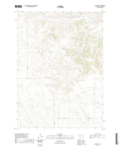 United States Geological Survey Kyle Creek, NE (2021, 24000-Scale) digital map