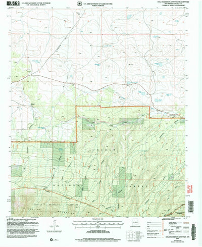 United States Geological Survey Kyle Harrison Canyon, NM (2004, 24000-Scale) digital map