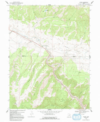 United States Geological Survey Kyune, UT (1969, 24000-Scale) digital map