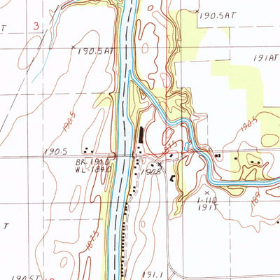 United States Geological Survey L'Erable, IL (1986, 24000-Scale) digital map