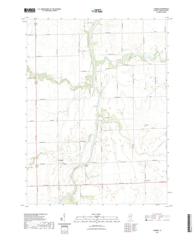 United States Geological Survey L'Erable, IL (2021, 24000-Scale) digital map