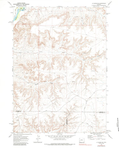 United States Geological Survey La Barge SE, WY (1969, 24000-Scale) digital map