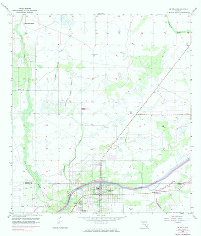 United States Geological Survey La Belle, FL (1958, 24000-Scale) digital map