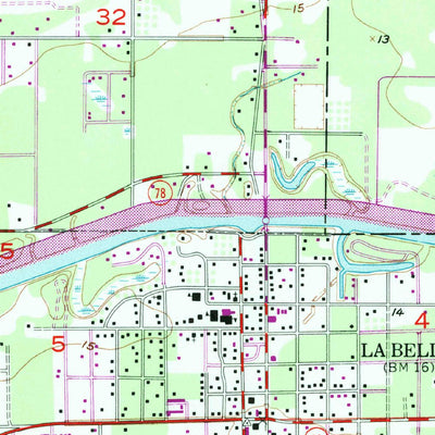United States Geological Survey La Belle, FL (1958, 24000-Scale) digital map