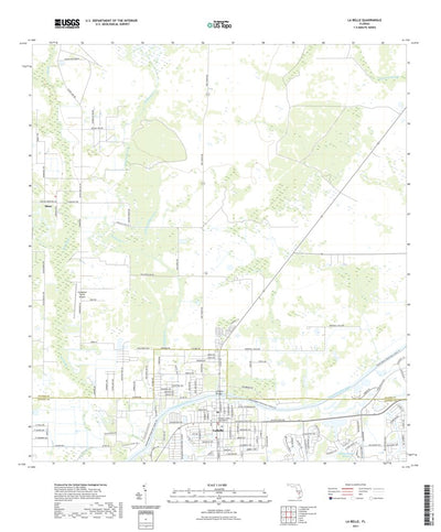 United States Geological Survey La Belle, FL (2021, 24000-Scale) digital map