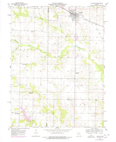 United States Geological Survey La Belle, MO (1950, 24000-Scale) digital map