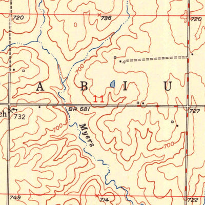 United States Geological Survey La Belle, MO (1951, 24000-Scale) digital map