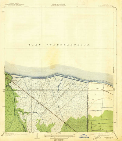 United States Geological Survey La Branche, LA (1938, 31680-Scale) digital map