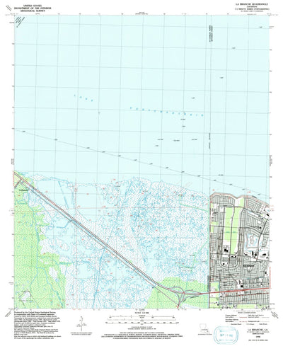 United States Geological Survey La Branche, LA (1992, 24000-Scale) digital map