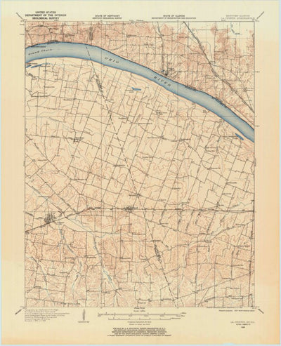 United States Geological Survey La Center, KY-IL (1928, 62500-Scale) digital map