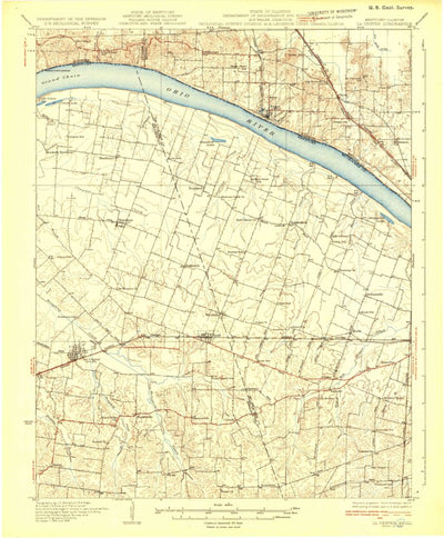 United States Geological Survey La Center, KY-IL (1932, 62500-Scale) digital map