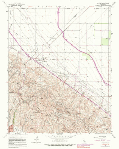 United States Geological Survey La Cima, CA (1963, 24000-Scale) digital map
