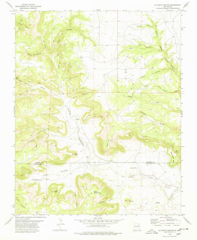 United States Geological Survey La Cinta Canyon, NM (1978, 24000-Scale) digital map