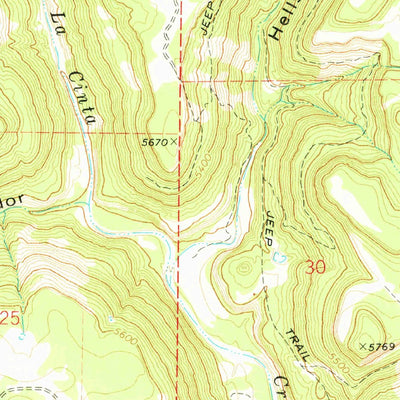 United States Geological Survey La Cinta Canyon, NM (1978, 24000-Scale) digital map