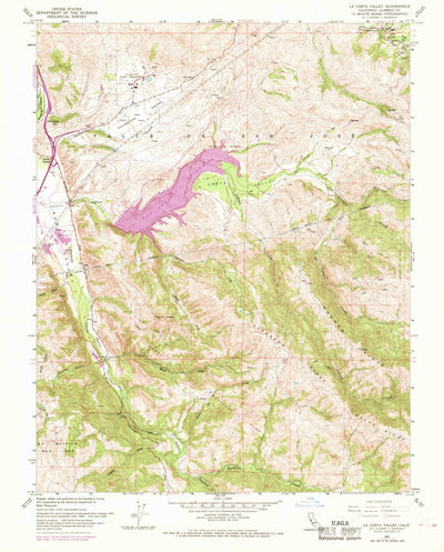 United States Geological Survey La Costa Valley, CA (1968, 24000-Scale) digital map