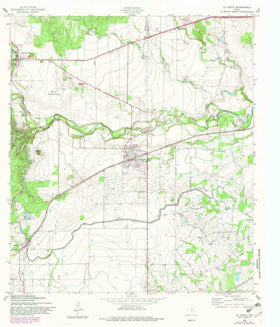 United States Geological Survey La Coste, TX (1958, 24000-Scale) digital map