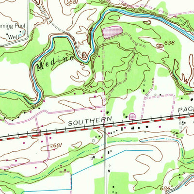 United States Geological Survey La Coste, TX (1958, 24000-Scale) digital map