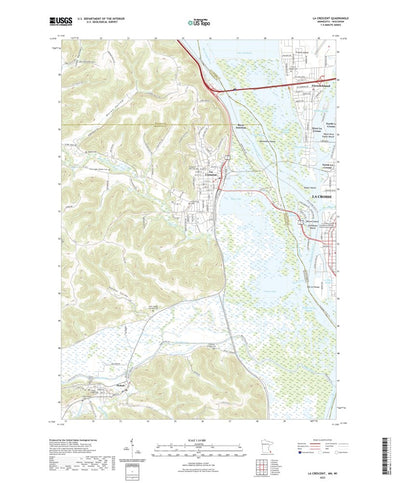 United States Geological Survey La Crescent, MN (2022, 24000-Scale) digital map