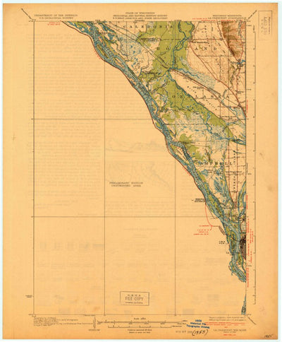 United States Geological Survey La Crescent, MN-WI (1930, 62500-Scale) digital map