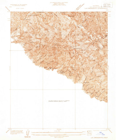 United States Geological Survey La Crescenta, CA (1933, 24000-Scale) digital map