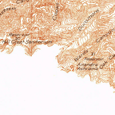 United States Geological Survey La Crescenta, CA (1933, 24000-Scale) digital map