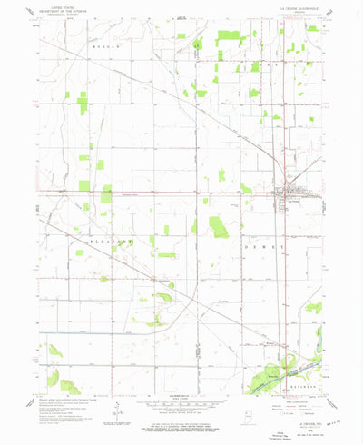 United States Geological Survey La Crosse, IN (1958, 24000-Scale) digital map