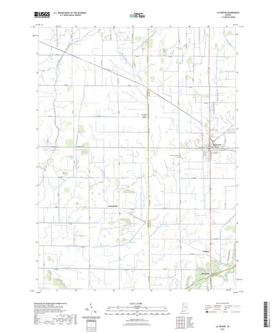 United States Geological Survey La Crosse, IN (2022, 24000-Scale) digital map
