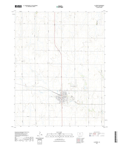 United States Geological Survey La Crosse, KS (2022, 24000-Scale) digital map