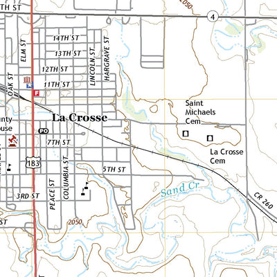 United States Geological Survey La Crosse, KS (2022, 24000-Scale) digital map