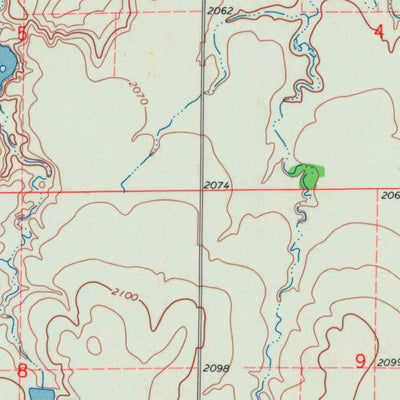 United States Geological Survey La Crosse NW, KS (1968, 24000-Scale) digital map