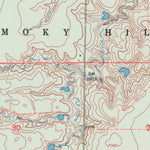 United States Geological Survey La Crosse NW, KS (1968, 24000-Scale) digital map