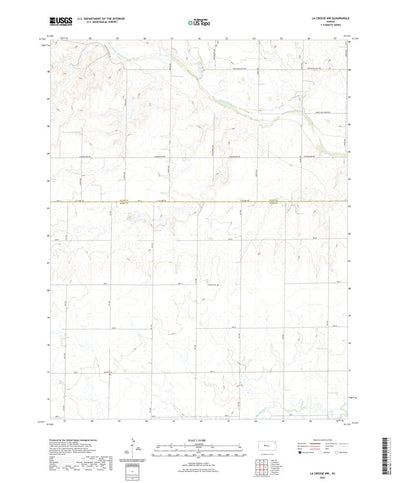 United States Geological Survey La Crosse NW, KS (2022, 24000-Scale) digital map