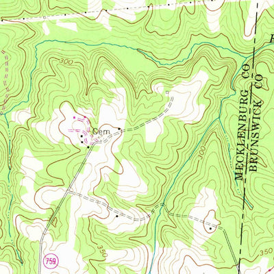 United States Geological Survey La Crosse, VA (1968, 24000-Scale) digital map