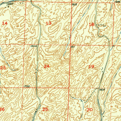 United States Geological Survey La Crosse, WA (1952, 62500-Scale) digital map