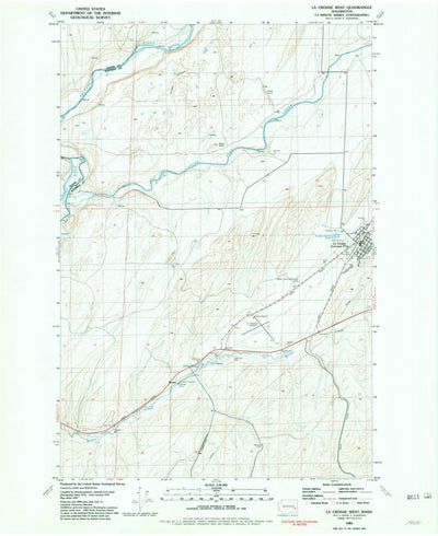 United States Geological Survey La Crosse West, WA (1981, 24000-Scale) digital map